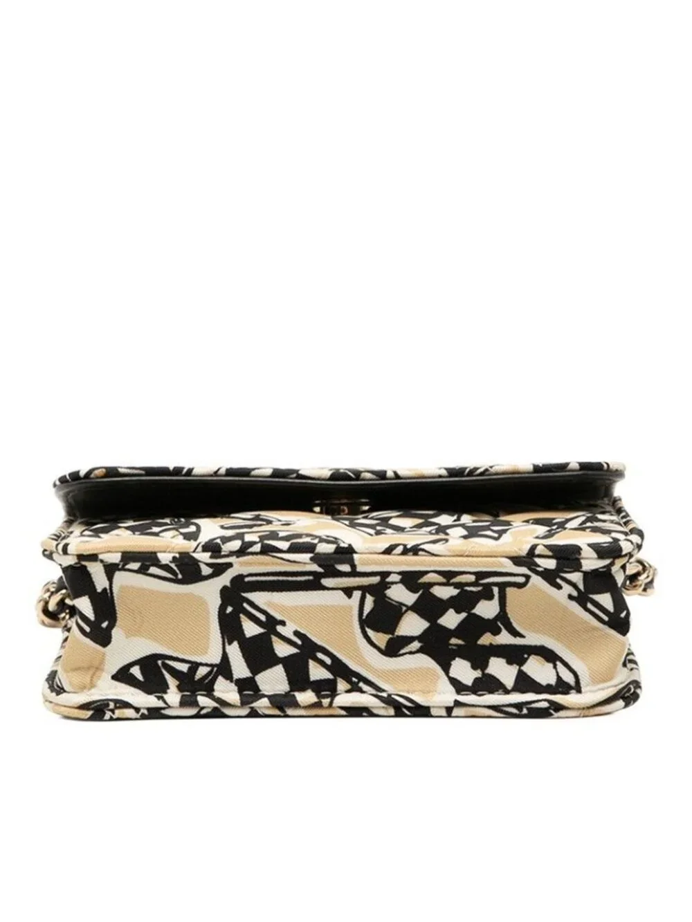 Chanel CC Logo Quilted Check Calfskin Rug Crossbody Mini Chain Shoulder Bag - Picture 3 of 7